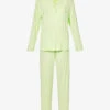 Rayon Long-sleeved Stretch-jersey Pyjama Set