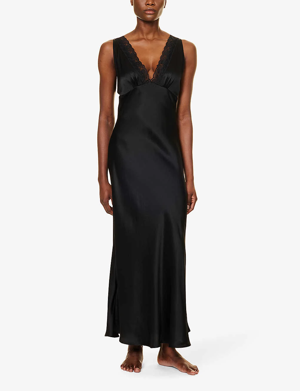 Vintage Lace-embellished Silk Nightdress 4 Vintage Lace-embellished Silk Nightdress - Image 2