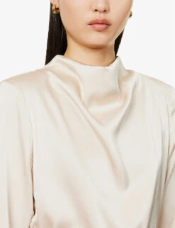 Jayda Tie-waist Woven Mini Dress -Reisi Clothing Shop R04164473 OYSTER ALT04