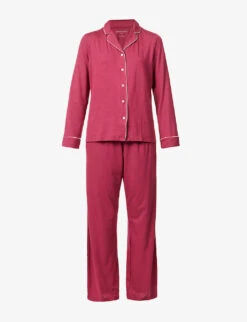 Lara Long-sleeved Stretch-modal Pyjama Set
