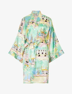 Mimi Relaxed-fit Silk Kimono