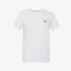 Fox-appliqué Regular-fit Cotton-jersey T-shirt -Reisi Clothing Shop R04166299 WHITE M