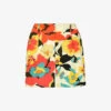 Floral-print High-rise Cotton Shorts -Reisi Clothing Shop R04166391 WHITEMULTI M