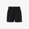 Crystal-embellished Logo-print Organic-cotton Shorts 2 Crystal-embellished Logo-print Organic-cotton Shorts -Reisi Clothing Shop R04166485 BLACK M