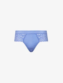 Wacoal Raffiné Mid-rise Lace Stretch-woven Briefs