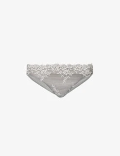Wacoal Embrace Lace Mid-rise Stretch-lace Briefs