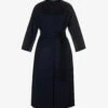 India Round-neck Wool Coat 2 India Round-neck Wool Coat -Reisi Clothing Shop R04167342 MIDNIGHTBLUE M