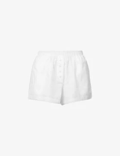 New Release 15 Yoko Elasticated-waistband Relaxed-fit Cotton-poplin Boxers