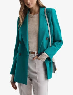 Reiss Addison Colour-blocked Wool-blend Jumper -Reisi Clothing Shop R04169314 CREAMNAVY ALT02