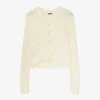 Joseph Buttoned Ribbed-knit Stretch-linen Blend Cardigan -Reisi Clothing Shop R04169976 IVORY M