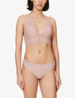 Passionata Georgia Padded Stretch-lace Bralette -Reisi Clothing Shop R04170037 00VENGLISHROSE ALT01