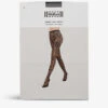 Wolford Snakeskin Lace-pattern Stretch-lace Tights -Reisi Clothing Shop R04171452 BLACK M