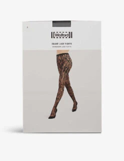 Wolford Snakeskin Lace-pattern Stretch-lace Tights