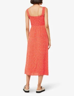 Whistles Macie Floral-print Woven Midi Dress -Reisi Clothing Shop R04171989 MULTICOLOURED ALT03