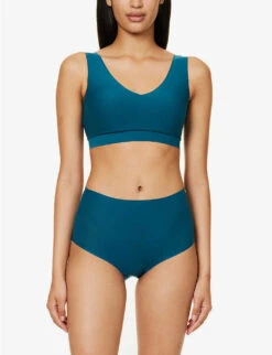Chantelle Soft Stretch High-rise Stretch-woven Briefs -Reisi Clothing Shop R04172166 0BKORIENTALGREEN ALT01