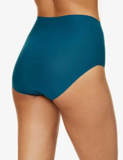 Chantelle Soft Stretch High-rise Stretch-woven Briefs -Reisi Clothing Shop R04172166 0BKORIENTALGREEN ALT03