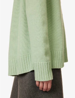 Jil Sander Relaxed-fit Contrast-button Cashmere-blend Cardigan -Reisi Clothing Shop R04173123 335 ALT05