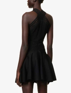 Cut-out Sleeveless Slim-fit Knitted Bodysuit -Reisi Clothing Shop R04179406 NOIRALAIA ALT03