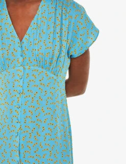 Whistles Floral Crescent-print Woven Midi Dress -Reisi Clothing Shop R04180430 MULTICOLOURED ALT04