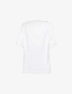 Dries Van Noten Cowl-neckline Relaxed-fit Cotton T-shirt