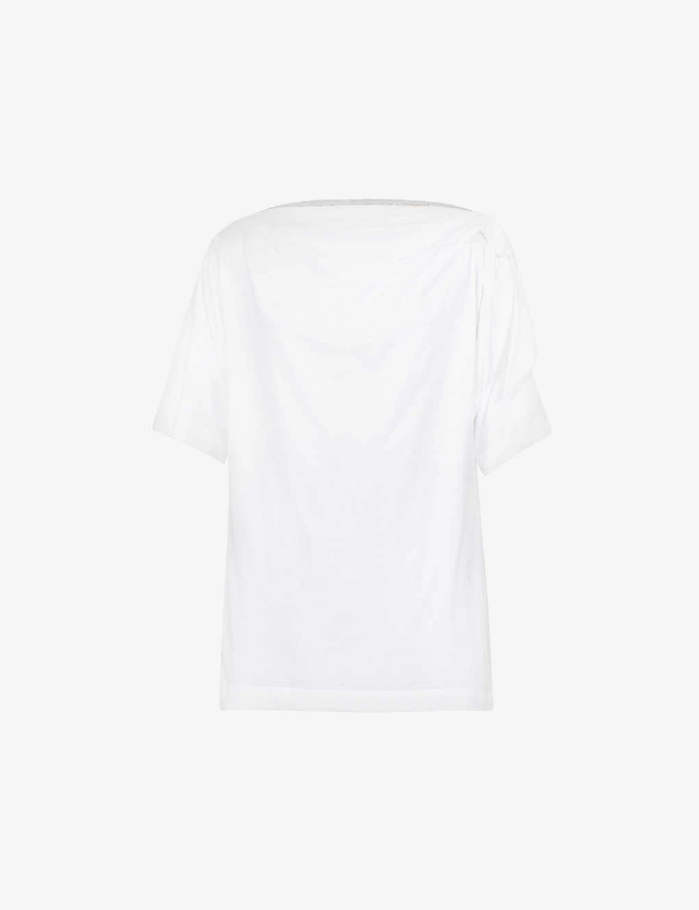 Dries Van Noten Cowl-neckline Relaxed-fit Cotton T-shirt 3 Dries Van Noten Cowl-neckline Relaxed-fit Cotton T-shirt