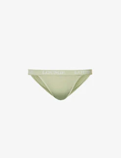 Bamboo Triangle Branded-waistband Stretch-jersey Brief