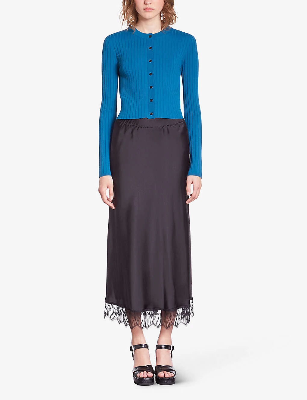 THE KOOPLES Button-fastened Rib-knitted Cardigan 4 THE KOOPLES Button-fastened Rib-knitted Cardigan - Image 2