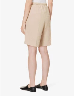 Toteme Relaxed-fit Drawstring-waist -Reisi Clothing Shop R04183203 OVERCASTBEIGE ALT03