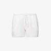 Casey Drawstring-waist Organic-cotton Shorts 1 Casey Drawstring-waist Organic-cotton Shorts -Reisi Clothing Shop R04183736 WHITE M