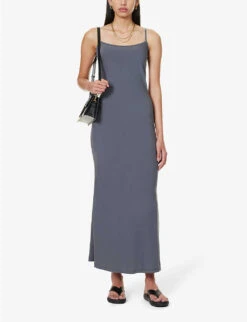 Avola Slim-fit Stretch-woven Maxi Dress -Reisi Clothing Shop R04183785 GREY ALT01