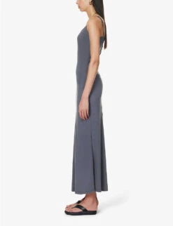 Avola Slim-fit Stretch-woven Maxi Dress -Reisi Clothing Shop R04183785 GREY ALT02