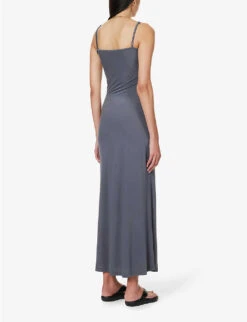 Avola Slim-fit Stretch-woven Maxi Dress -Reisi Clothing Shop R04183785 GREY ALT03