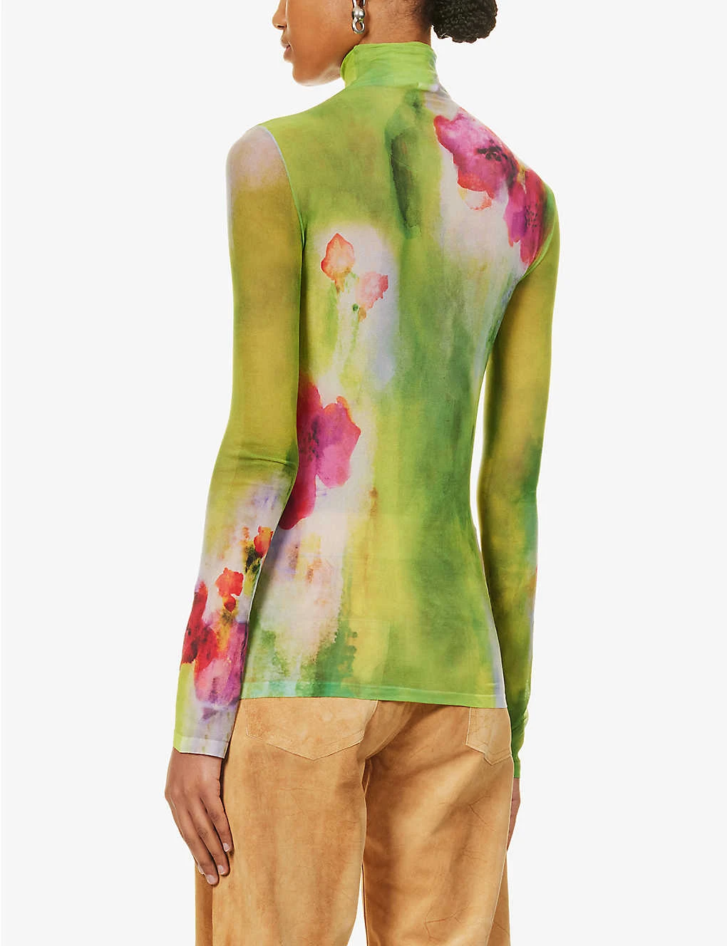 Acne Studios Denise Floral-print Woven Top 6 Acne Studios Denise Floral-print Woven Top - Image 4