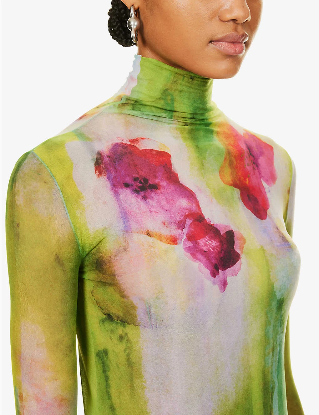 Acne Studios Denise Floral-print Woven Top 7 Acne Studios Denise Floral-print Woven Top - Image 5