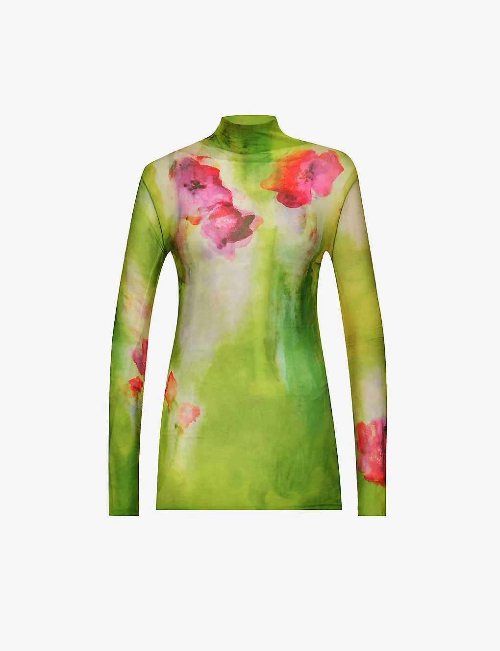 Acne Studios Denise Floral-print Woven Top 3 Acne Studios Denise Floral-print Woven Top