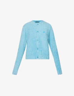 Acne Studios Kenty Face-patch Knitted Cardigan