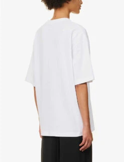Acne Studios Exford Scribbles Graphic-print Cotton-jersey T-shirt 11 Acne Studios Exford Scribbles Graphic-print Cotton-jersey T-shirt -Reisi Clothing Shop R04185146 OPTICWHITE ALT03