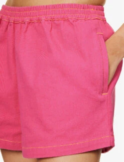 It's Now Cool The Box High-rise Denim Shorts -Reisi Clothing Shop R04185545 ROZE ALT04