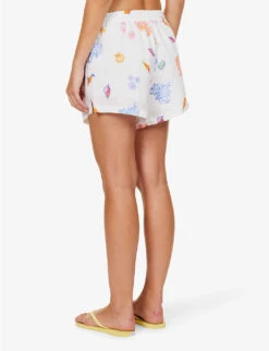 Seafolly Under The Sea Printed Linen Shorts -Reisi Clothing Shop R04185690 WHITE ALT03