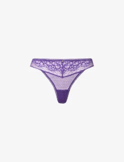 Aubade Illusion Mid-rise Stretch-woven Thong