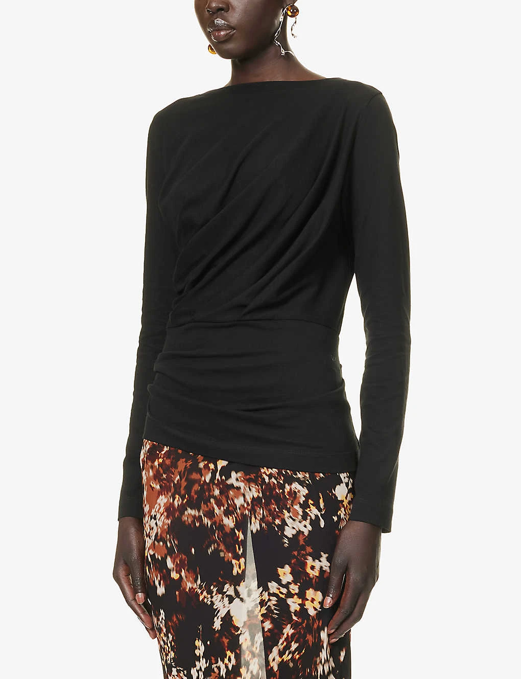 Dries Van Noten Pin-tucked Pleat Regular-fit Cotton T-shirt 5 Dries Van Noten Pin-tucked Pleat Regular-fit Cotton T-shirt - Image 3