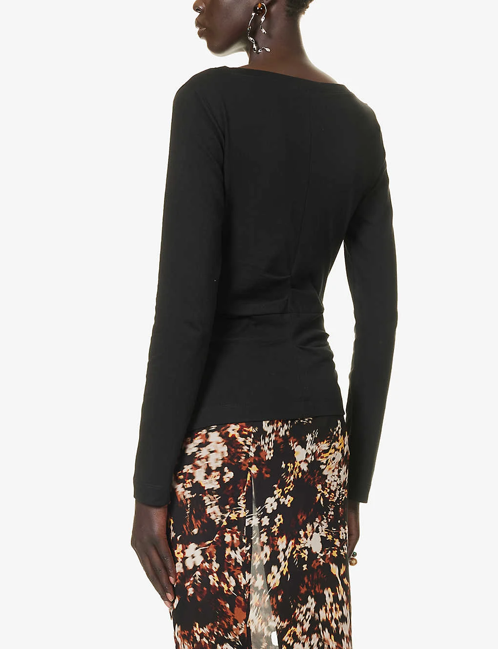 Dries Van Noten Pin-tucked Pleat Regular-fit Cotton T-shirt 6 Dries Van Noten Pin-tucked Pleat Regular-fit Cotton T-shirt - Image 4