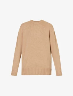 FRAME Oversized Brushed-texture Cashmere Jumper