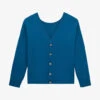 THE KOOPLES V-neck Rib-trim Stretch-knitted Cardigan