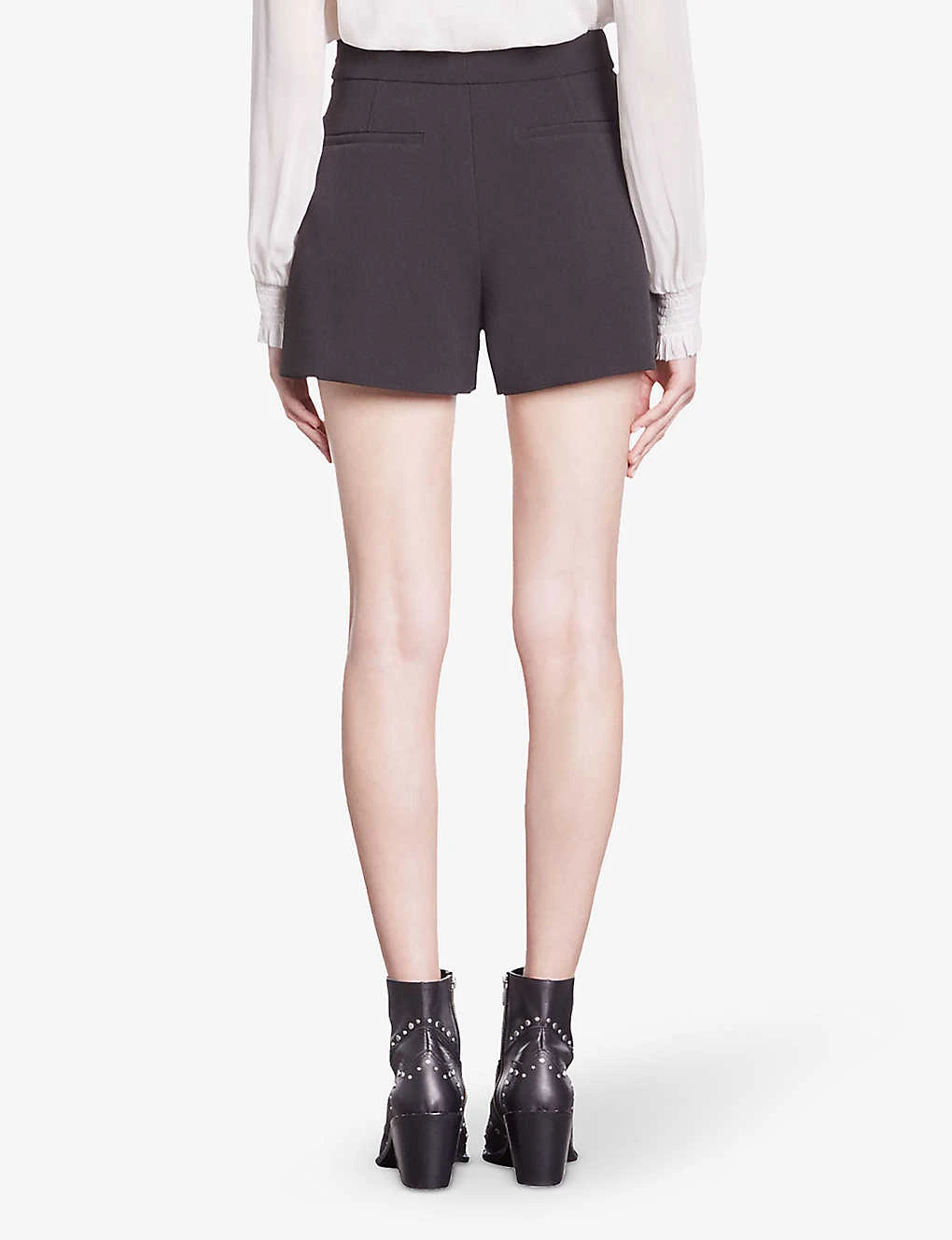 THE KOOPLES Button-embellished Wide-leg Stretch-woven Shorts 5 THE KOOPLES Button-embellished Wide-leg Stretch-woven Shorts - Image 3