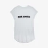 Zadig & Voltaire Woop Slogan-print Short-sleeved Organic-cotton T-shirt 1 Zadig & Voltaire Woop Slogan-print Short-sleeved Organic-cotton T-shirt -Reisi Clothing Shop R04188623 BLANC M