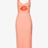 BEC + BRIDGE Joelle Cut-out Stretch-woven Midi Dress -Reisi Clothing Shop R04188953 GUAVA M