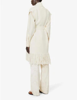 Teagan Tie-waist Cashmere Knitted Vest -Reisi Clothing Shop R04189130 IVORY ALT03