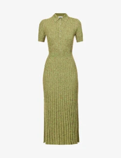 Avant Knitted-texture Silk And Cashmere-blend Maxi Dress