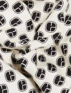 CLAUDIE PIERLOT CP Monogrammed-print Stretch-knit Jumper 13 CLAUDIE PIERLOT CP Monogrammed-print Stretch-knit Jumper -Reisi Clothing Shop R04189929 DIVERS ALT05